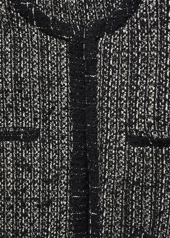 MANGO Jacke 'Piping' in Schwarz