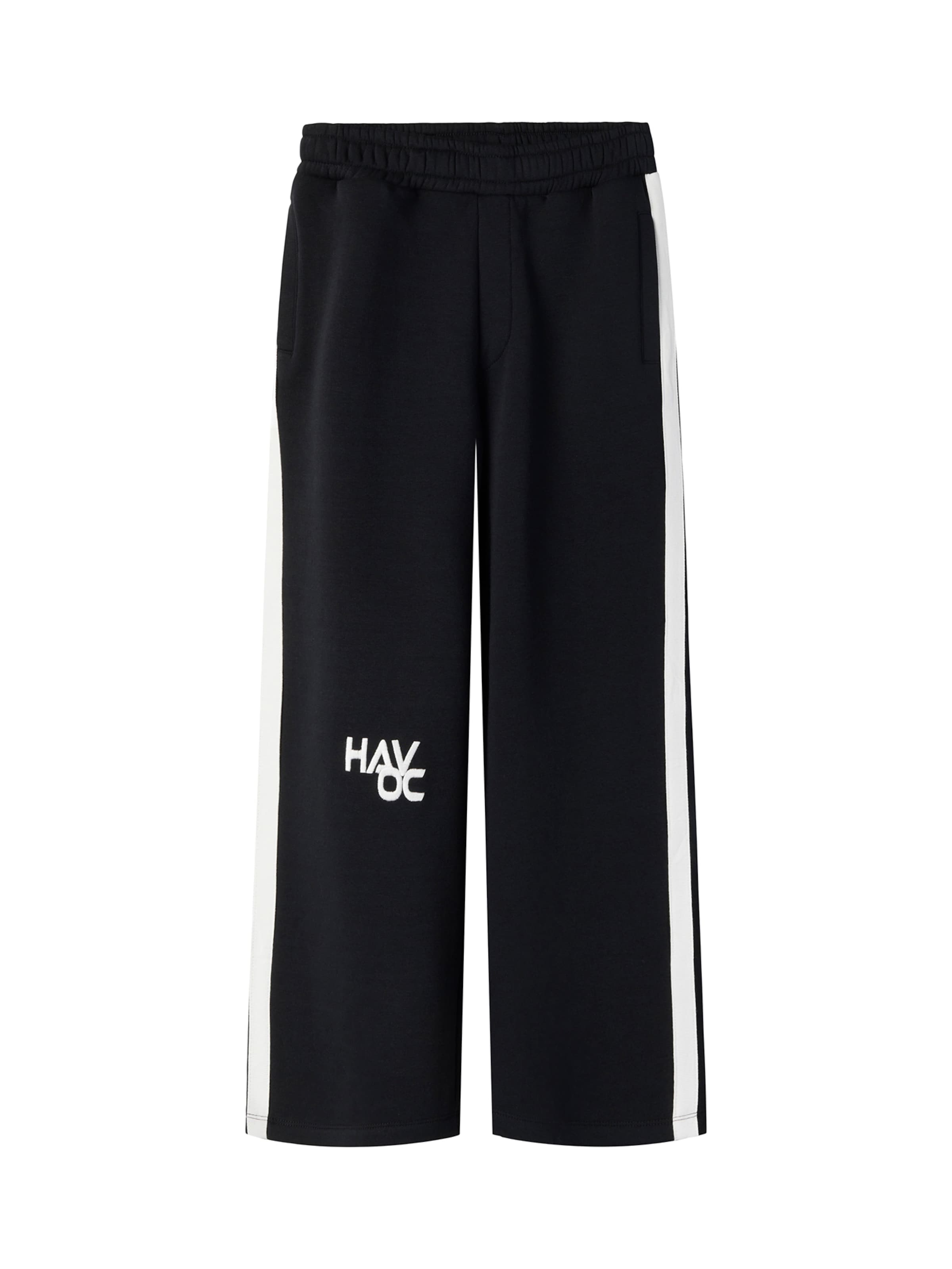 NAME IT Wide leg Trousers 'NKMLANCO' in Black: front