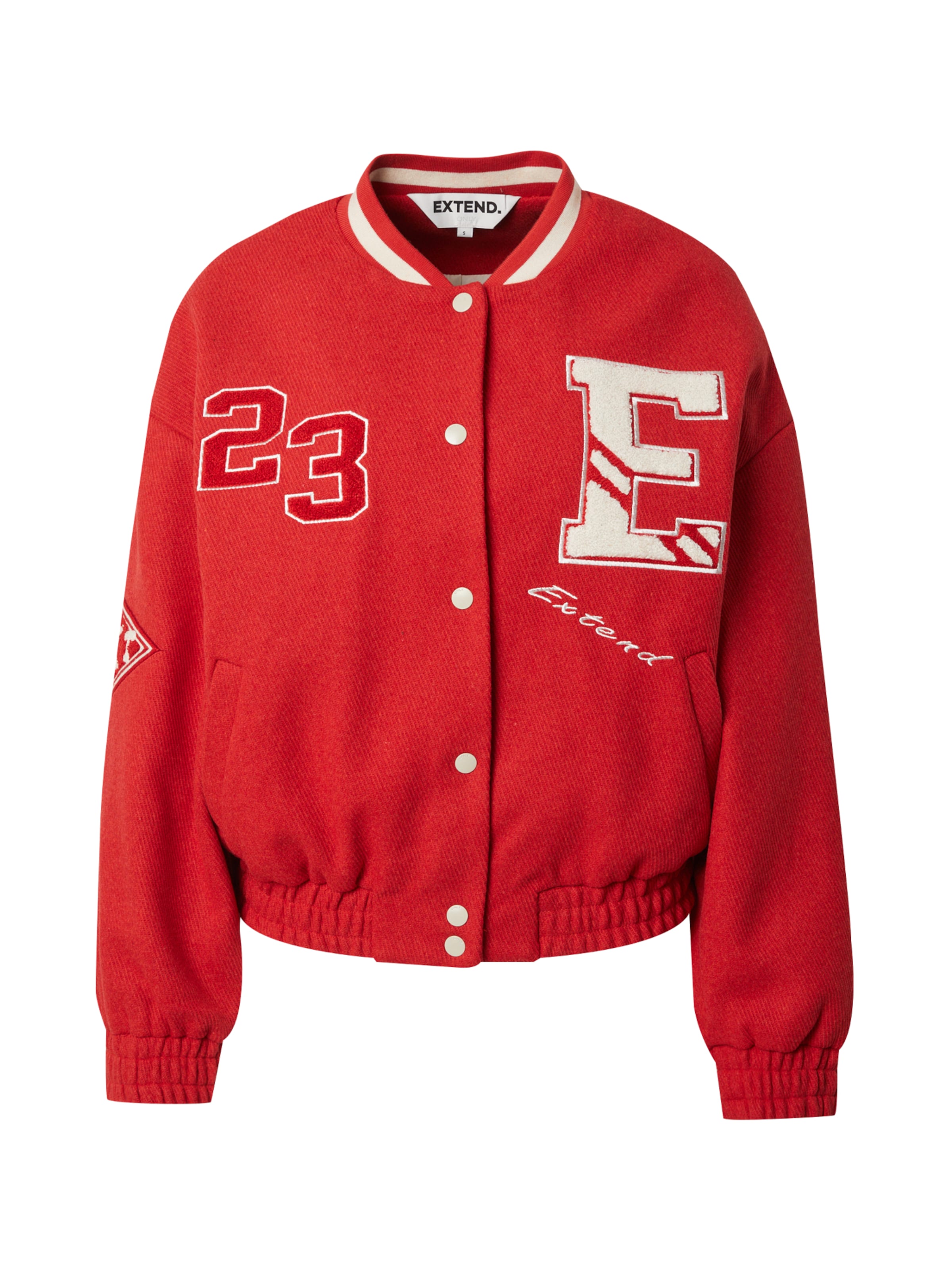 ONLY Between-Season Jacket 'ONLCHARA' in bright red / White, Item view