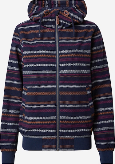 Iriedaily Jacke 'Caipini' in navy / goldgelb / orchidee / weiß, Produktansicht