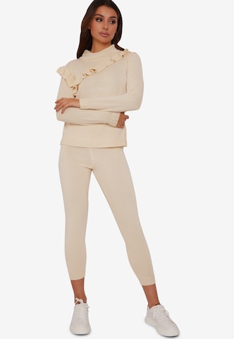 Chi Chi London Loungewear in Beige: front