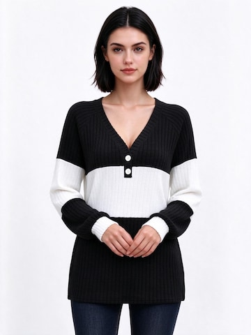 Yesfashion Sweater in Black: front