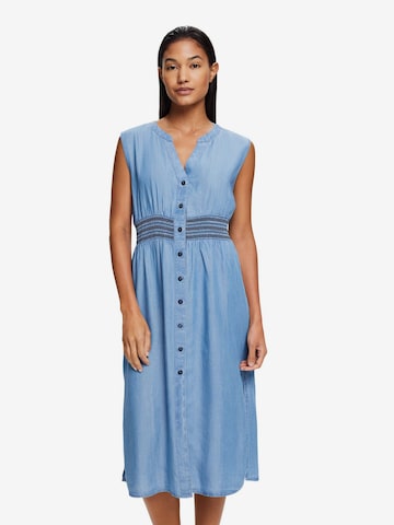 Robe-chemise ESPRIT en bleu : devant