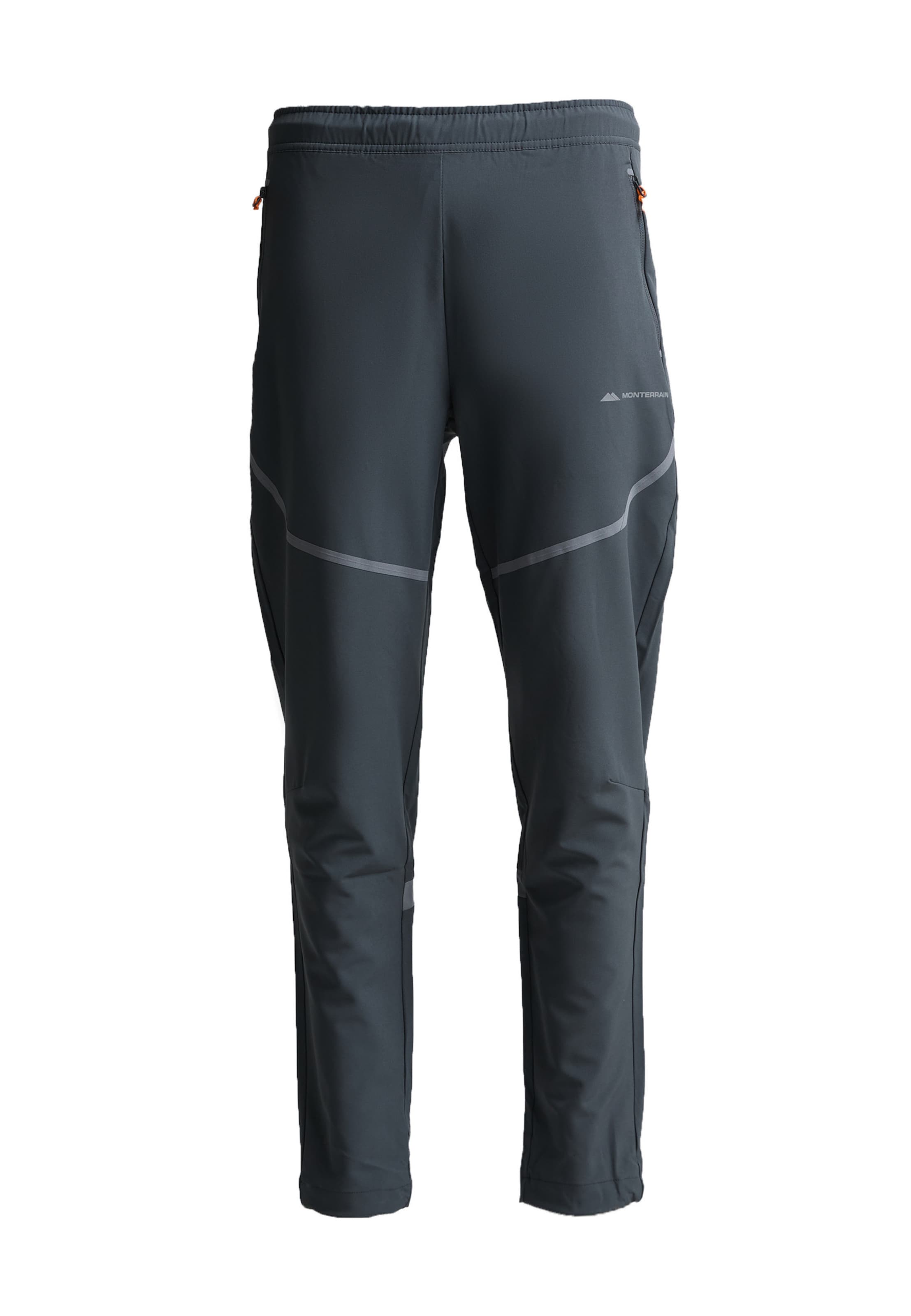 MONTERRAIN Tapered Workout Pants in Blue: front