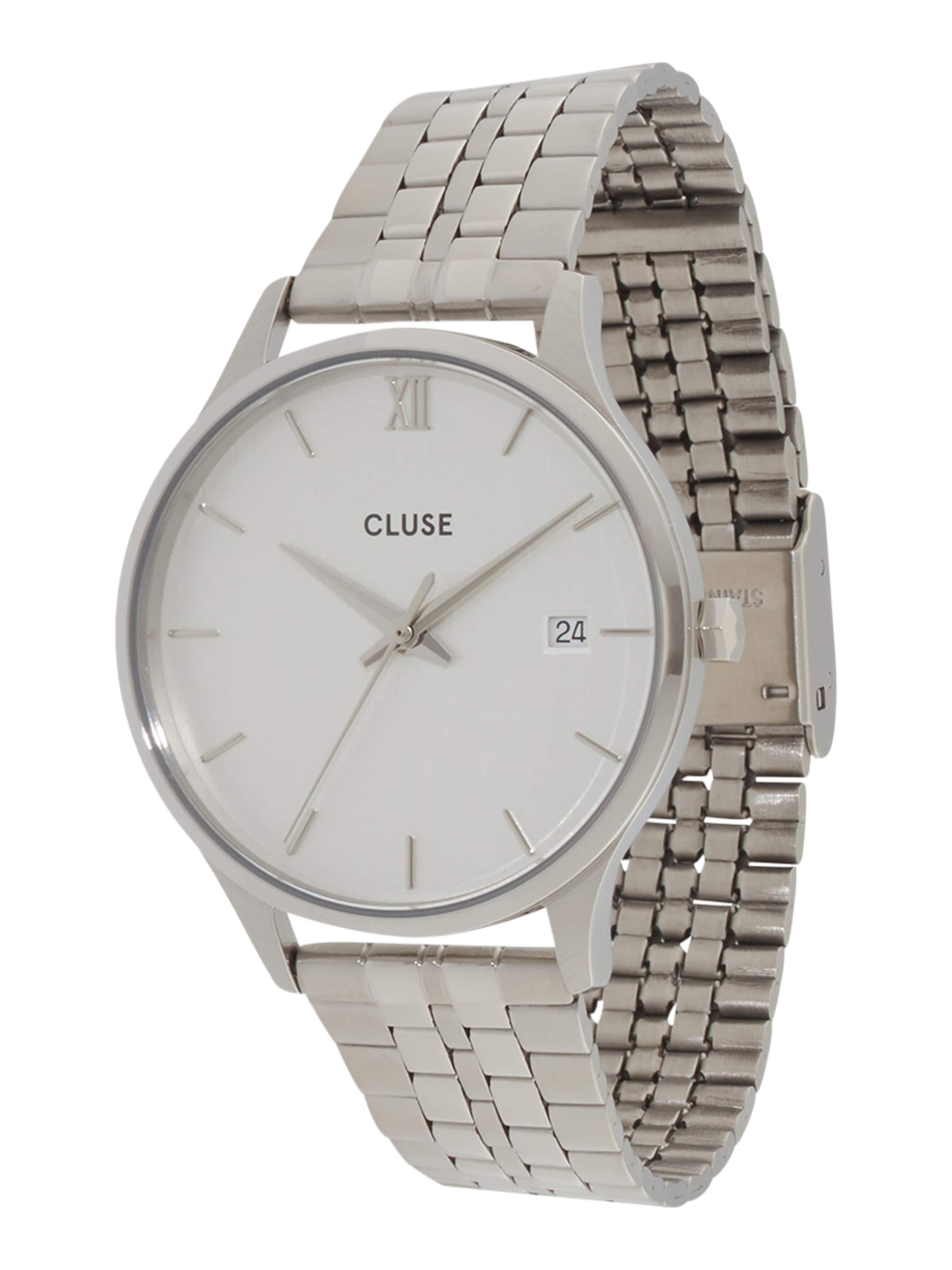 CLUSE Analoogkell 'Minuit', värv Hõbe: eest vaates
