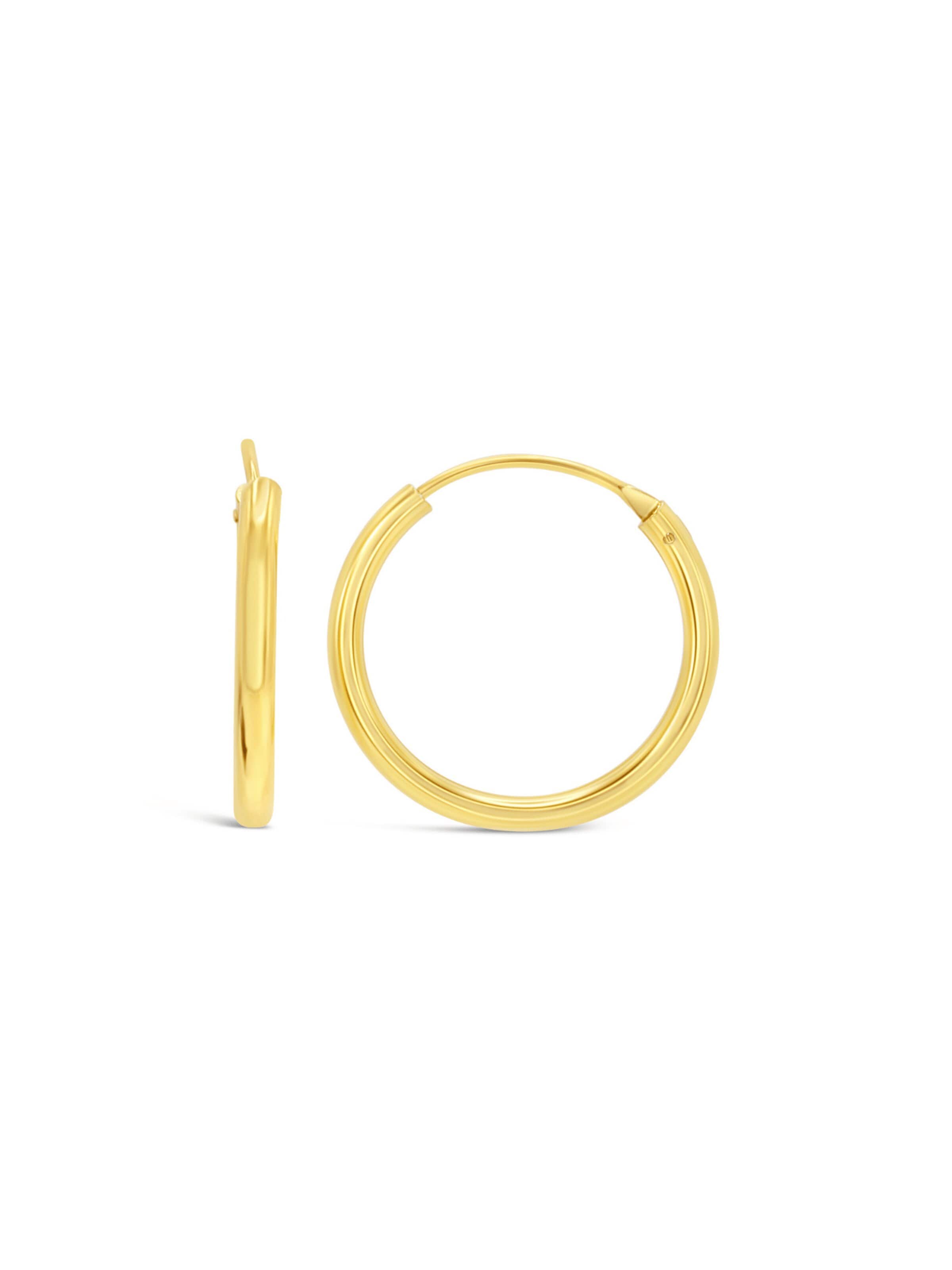 ARS-ARGENTI Ohrringe 'ALL EYES ON ME - Creolen'‌‌‌‌‌‌‌ in Gold: Vorderseite