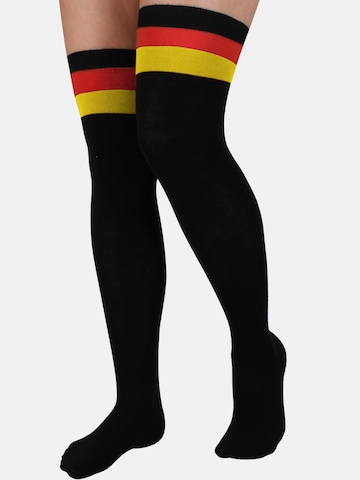 Chaussettes montantes 'Deutschland' normani en noir