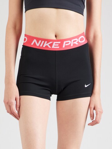NIKE Скинни Спортивные штаны 'W NP DF 365 MR 3IN LPP SHORT' в Черный: спереди