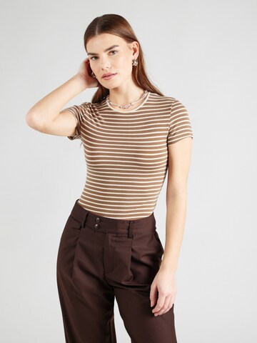 T-shirt 'VMINES FIONA' Aware en marron : devant