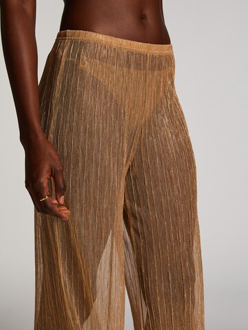 Wide leg Pantaloni 'Goldie' de la Hunkemöller pe galben