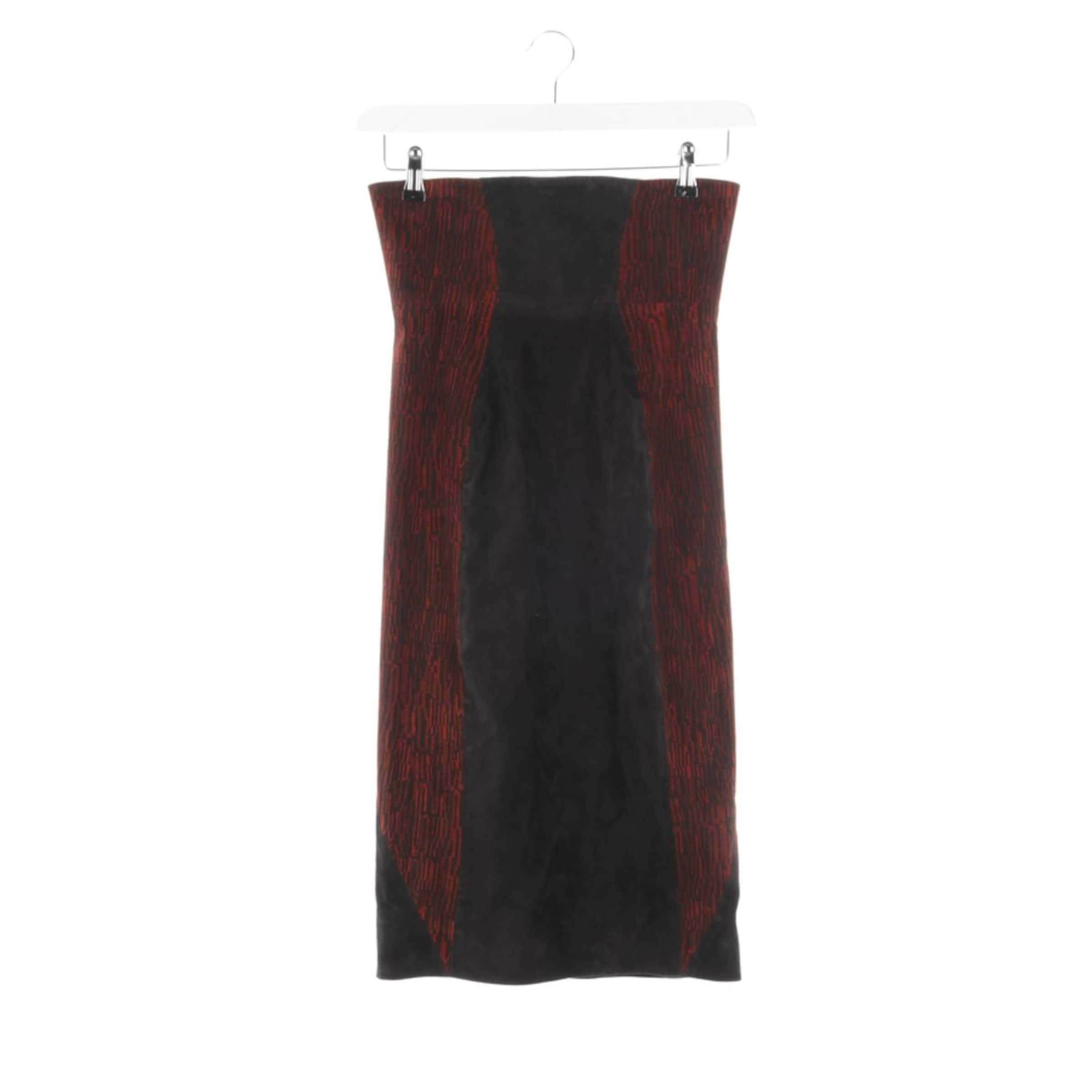 Maisonnoée Lederrock XS in Rot: Vorderseite