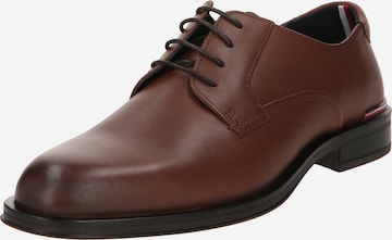 TOMMY HILFIGER Lace-Up Shoes in Brown: front