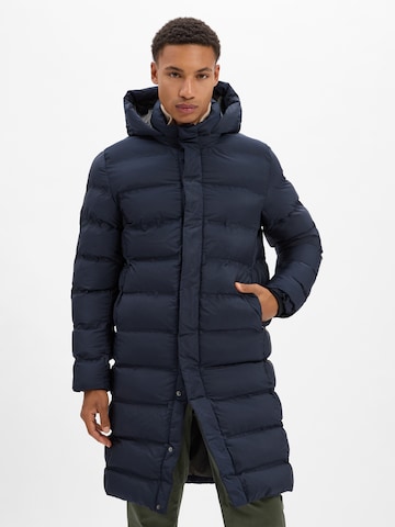 Finshley & Harding Winterjas 'Fudo' in Blauw: voorkant