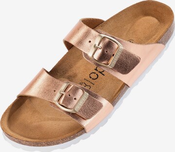Palado Pantolette in Gold: Vorderseite