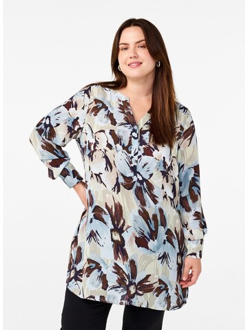 Zizzi Tunic 'Vseli' in Grey: front