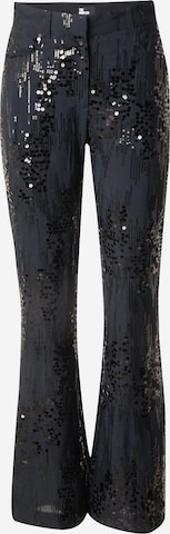 The KooplesFlared/zvonoliki kroj Hlače - crna boja: prednji dio