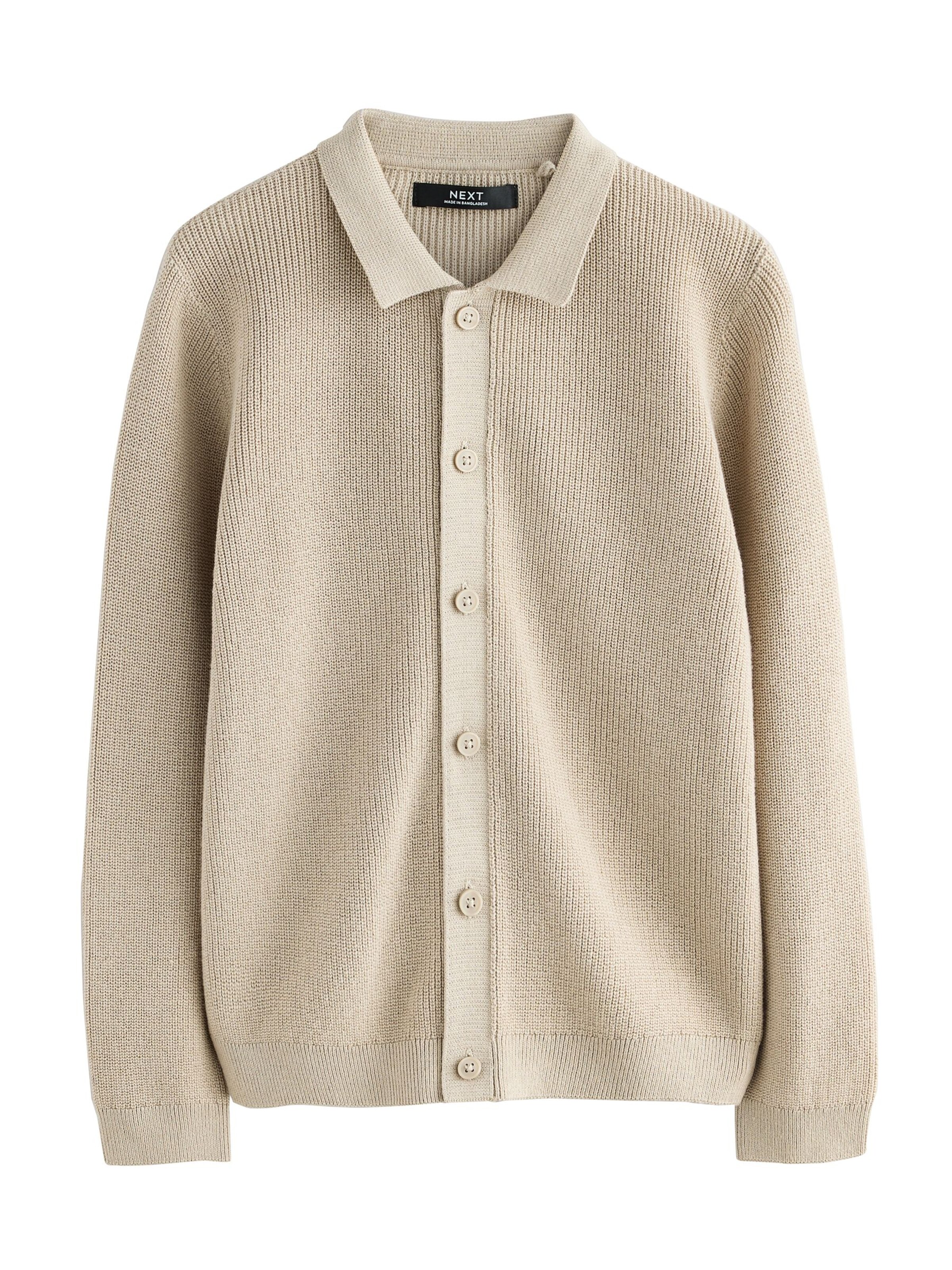 Next Strickjacke in Beige: Vorderseite