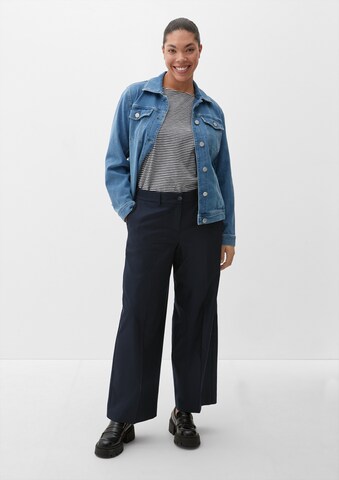 TRIANGLE Regular Trousers with creases in Blue