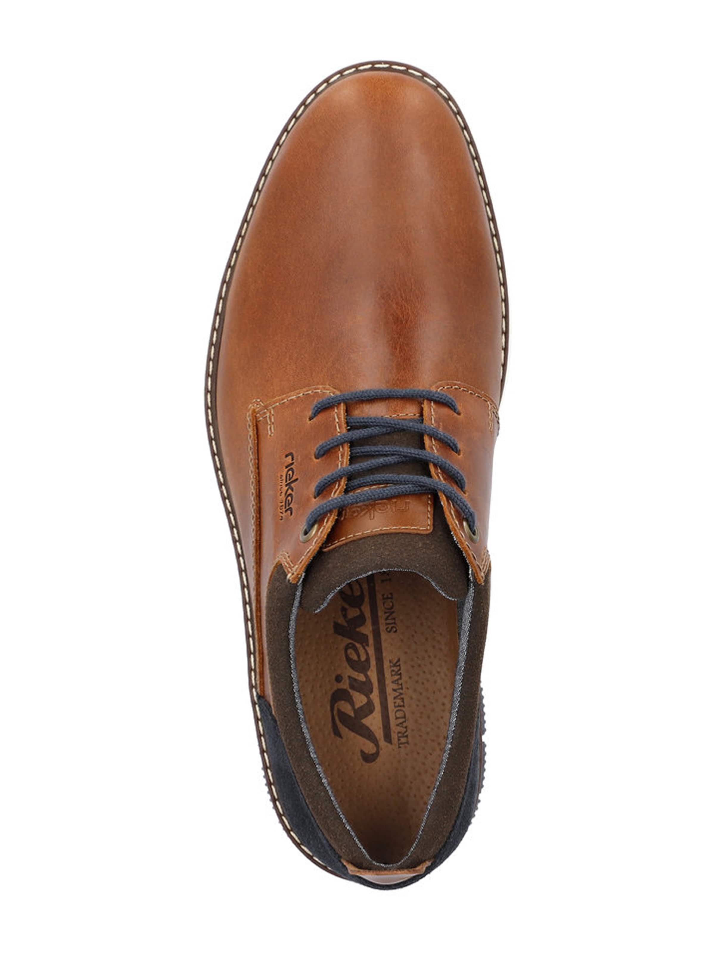 Rieker - Sapato com atacadores em castanho