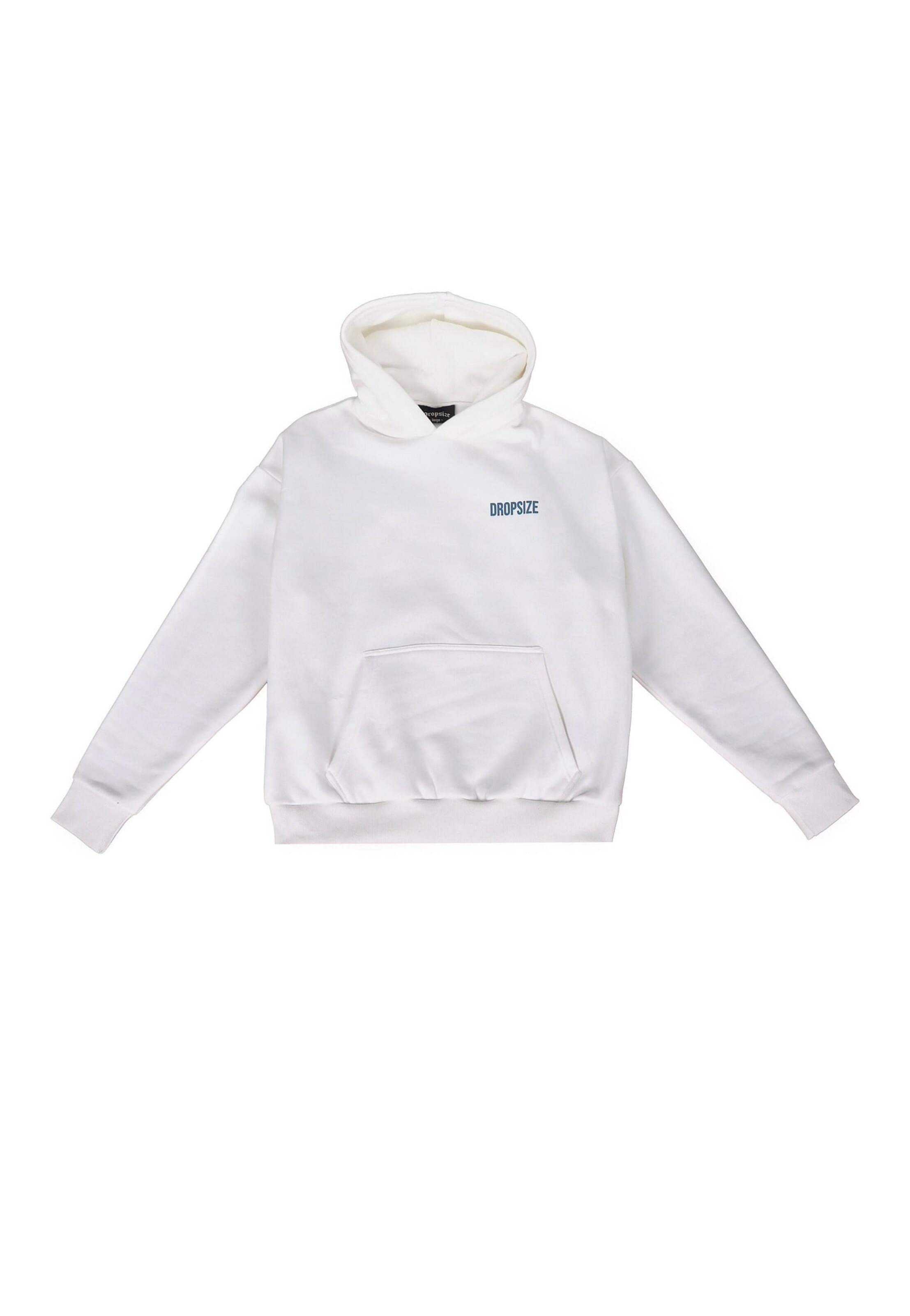 Sweat-shirt 'Hustle Club' Dropsize en blanc : devant