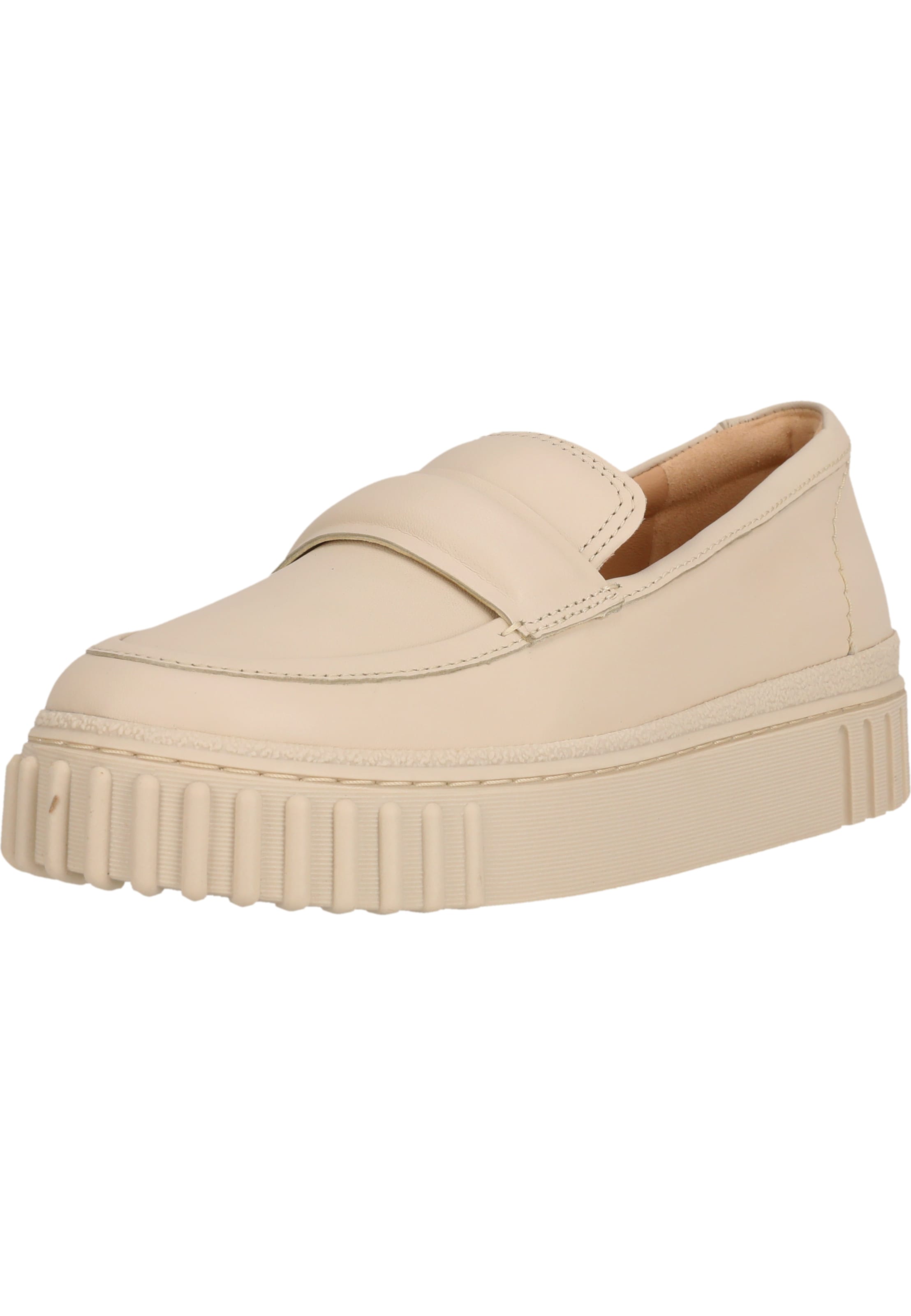 CLARKS Instappers 'Mayhill' in Beige: voorkant