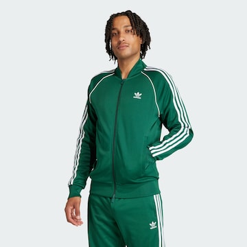 ADIDAS ORIGINALS Sweat jacket 'Adicolor Classics SST' in Green: front