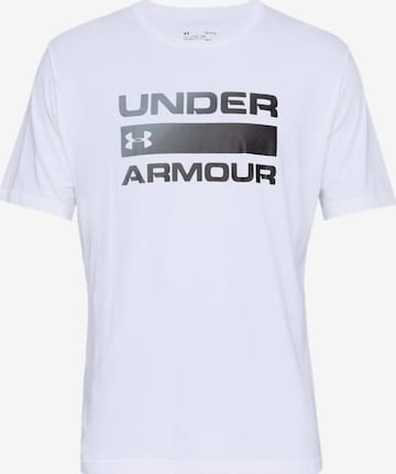 UNDER ARMOUR Performance Shirt 'Team Issue' in White: front
