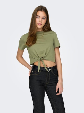 ONLY Μπλουζάκι 'MAY' σε πράσινο: μπροστά