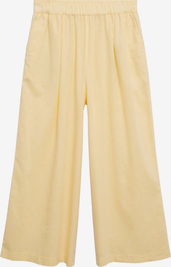 MANGO Pantalon à pince 'Wave' en jaune clair, Vue avec produit