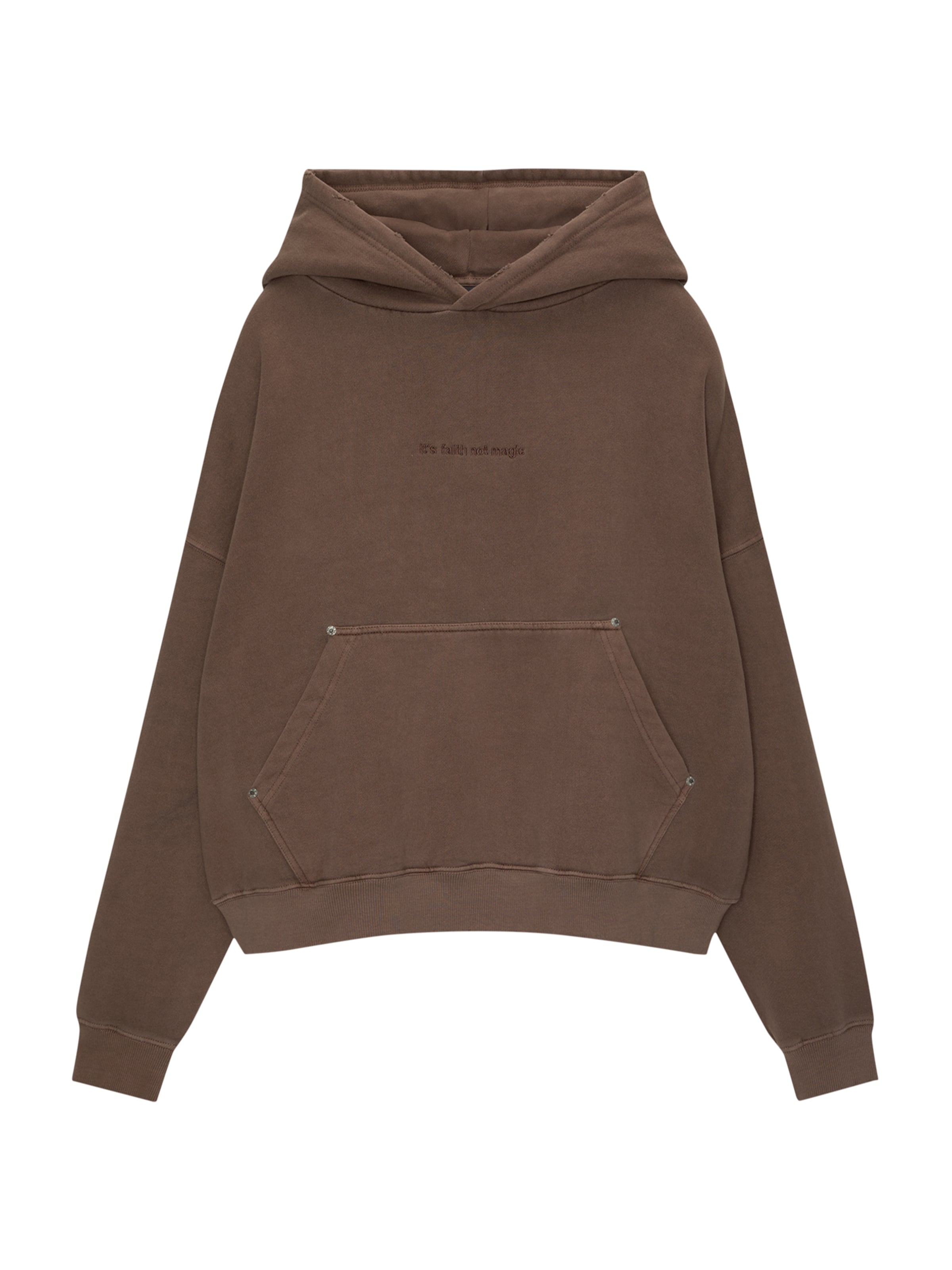 Pull&BearSweater majica - smeđa boja: prednji dio