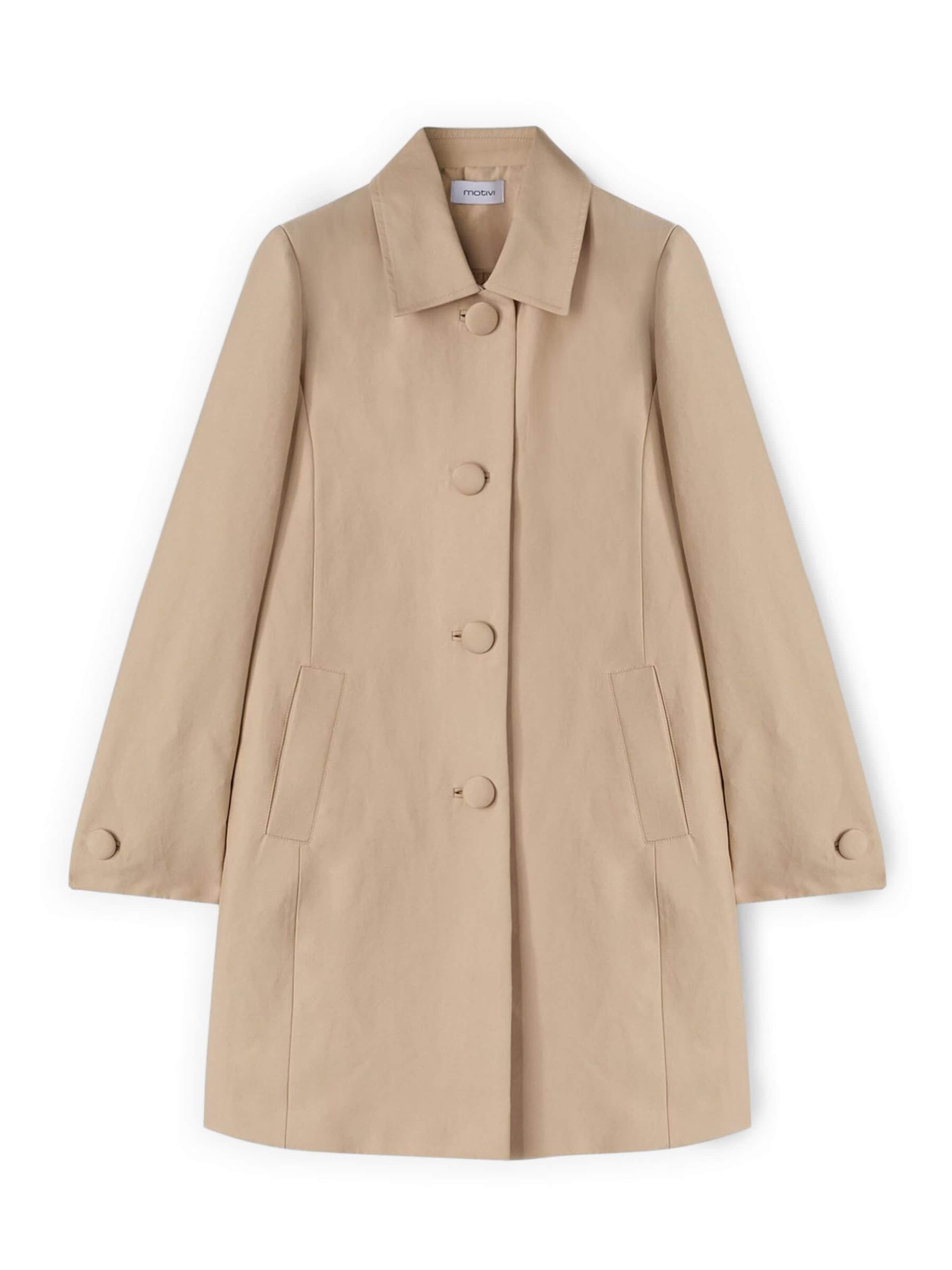 Manteau d’hiver MOTIVI en beige : devant