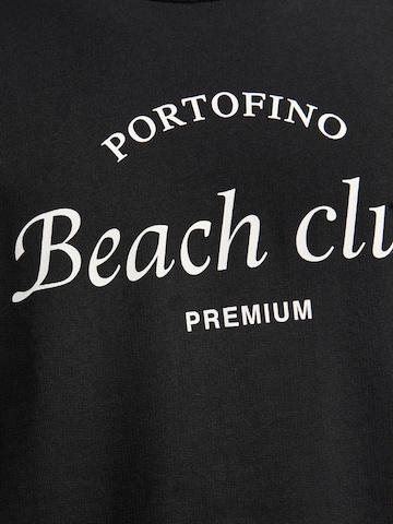 JACK & JONES Sweatshirt 'Ocean Club' i svart