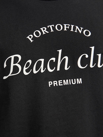 JACK & JONES Sweatshirt 'Ocean Club' in Schwarz