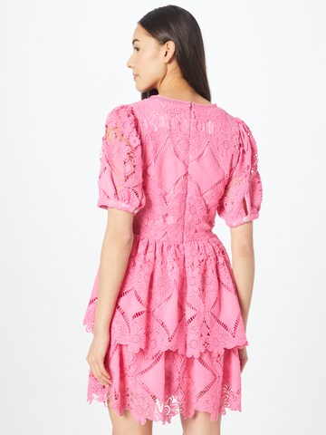 Warehouse Платье-рубашка в Ярко-розовый