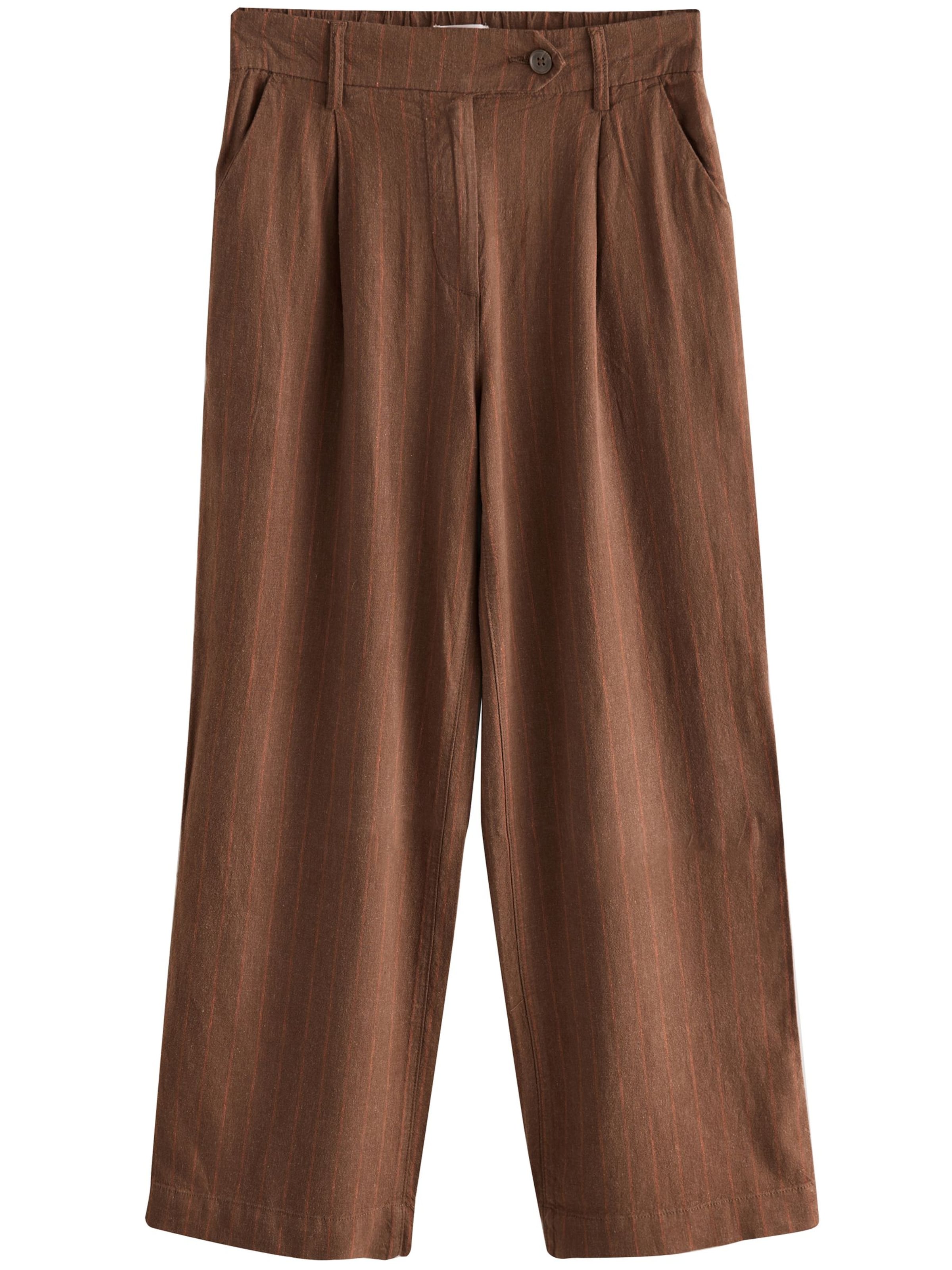 Next Regular Pleat-front trousers in Beige