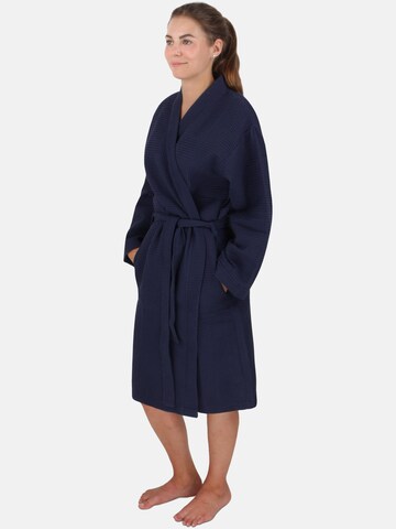 normani Long Bathrobe 'Kelin' in Blue