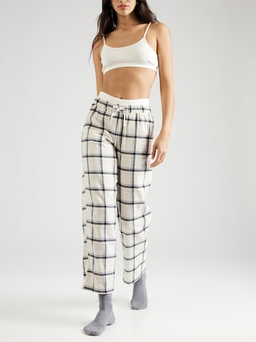 Pantalon de pyjama 'VLAS' ETAM en blanc