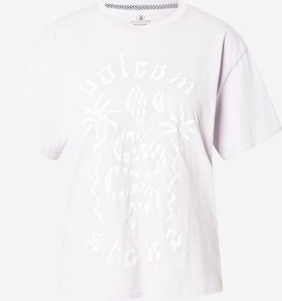 Marškinėliai 'BURNOUT' iš Volcom, spalva – pastelinė violetinė / balta, Prekių apžvalga