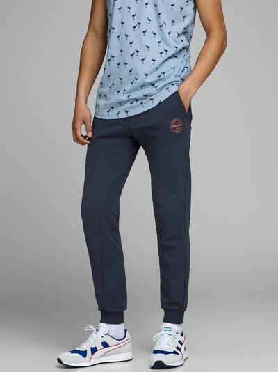 Kelnės 'Gordon ' iš JACK & JONES, spalva – tamsiai mėlyna, Modelio vaizdas