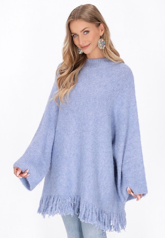 IZIA Trui in Blauw: voorkant