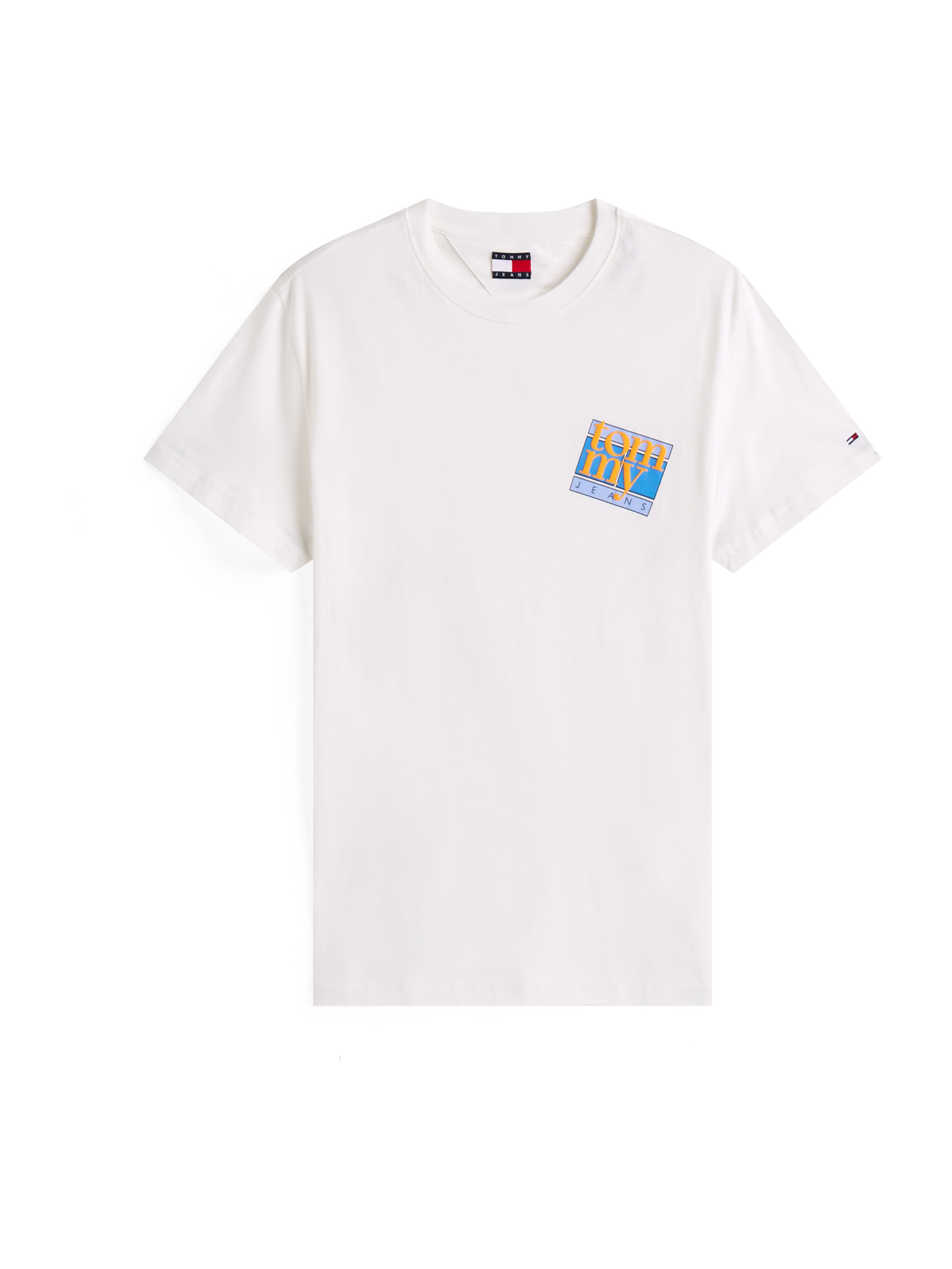 Tommy Jeans Tričko – béžová: přední strana