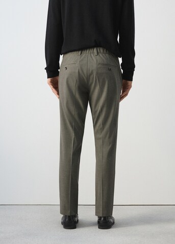 MANGO MAN Regular Pants 'Johan' in Green