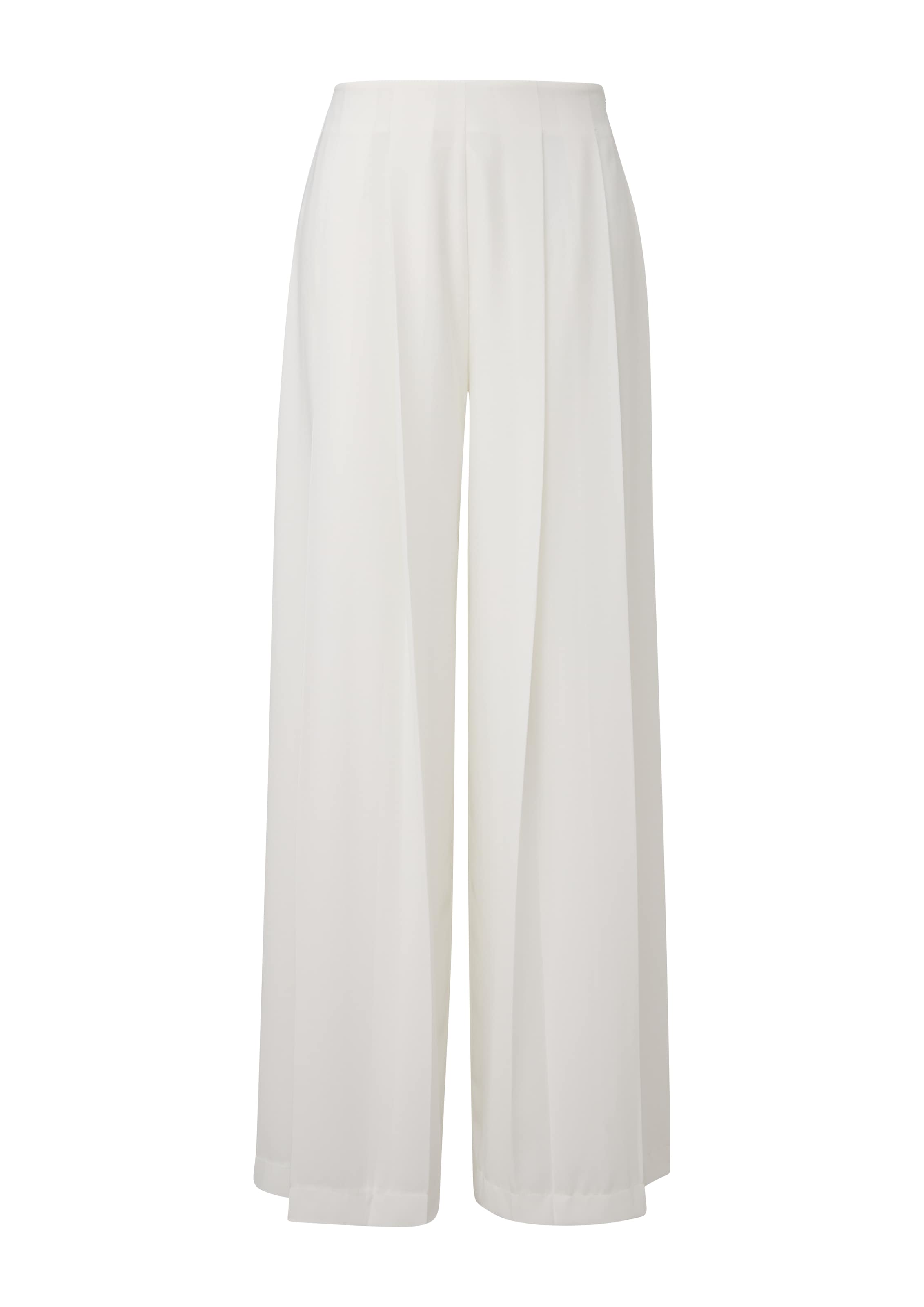 s.Oliver BLACK LABEL Wide Leg Hose in Beige: Vorderseite