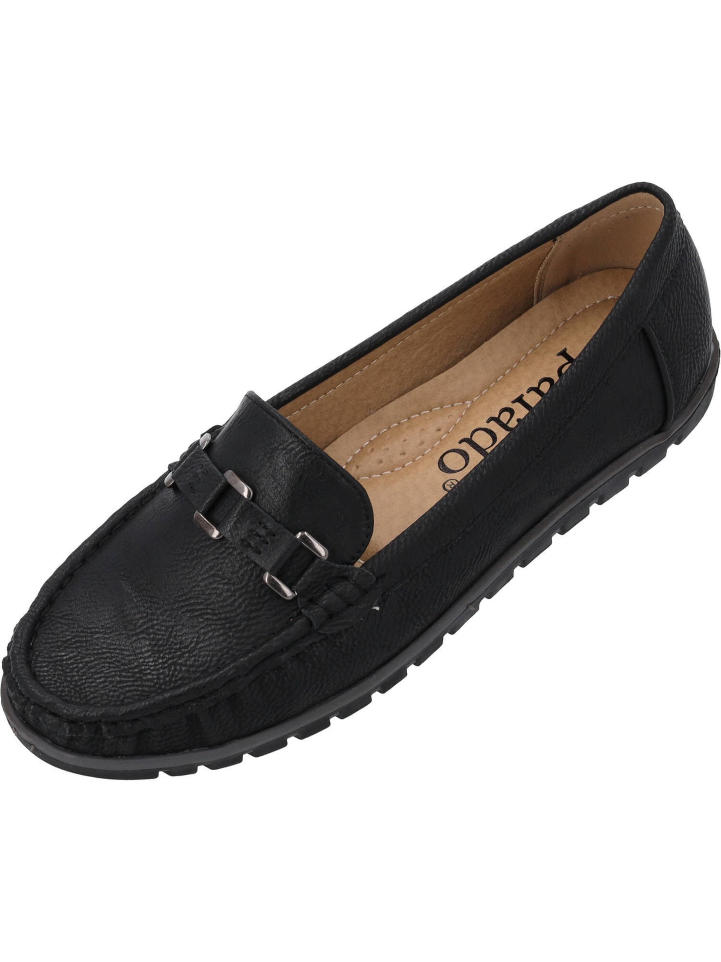 Mocassino 'Tsasina' di Palado in nero: frontale