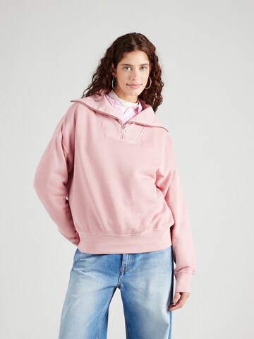 MUSTANG Sweatshirt 'XENIA' in Pink: predná strana