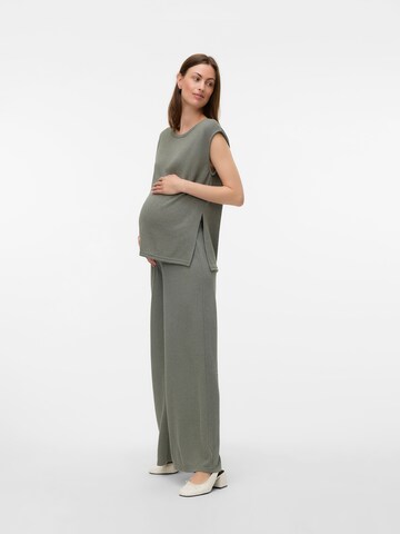 Wide Leg Pantalon MAMALICIOUS en vert