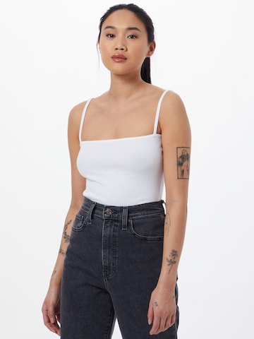 Missguided Shirt Bodysuit in Black: front