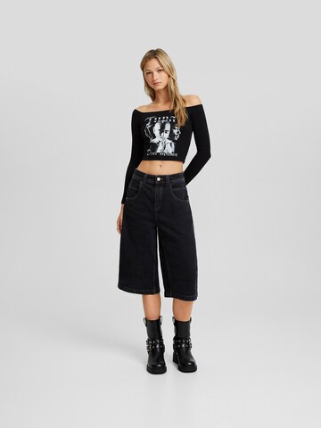 T-shirt Bershka en noir