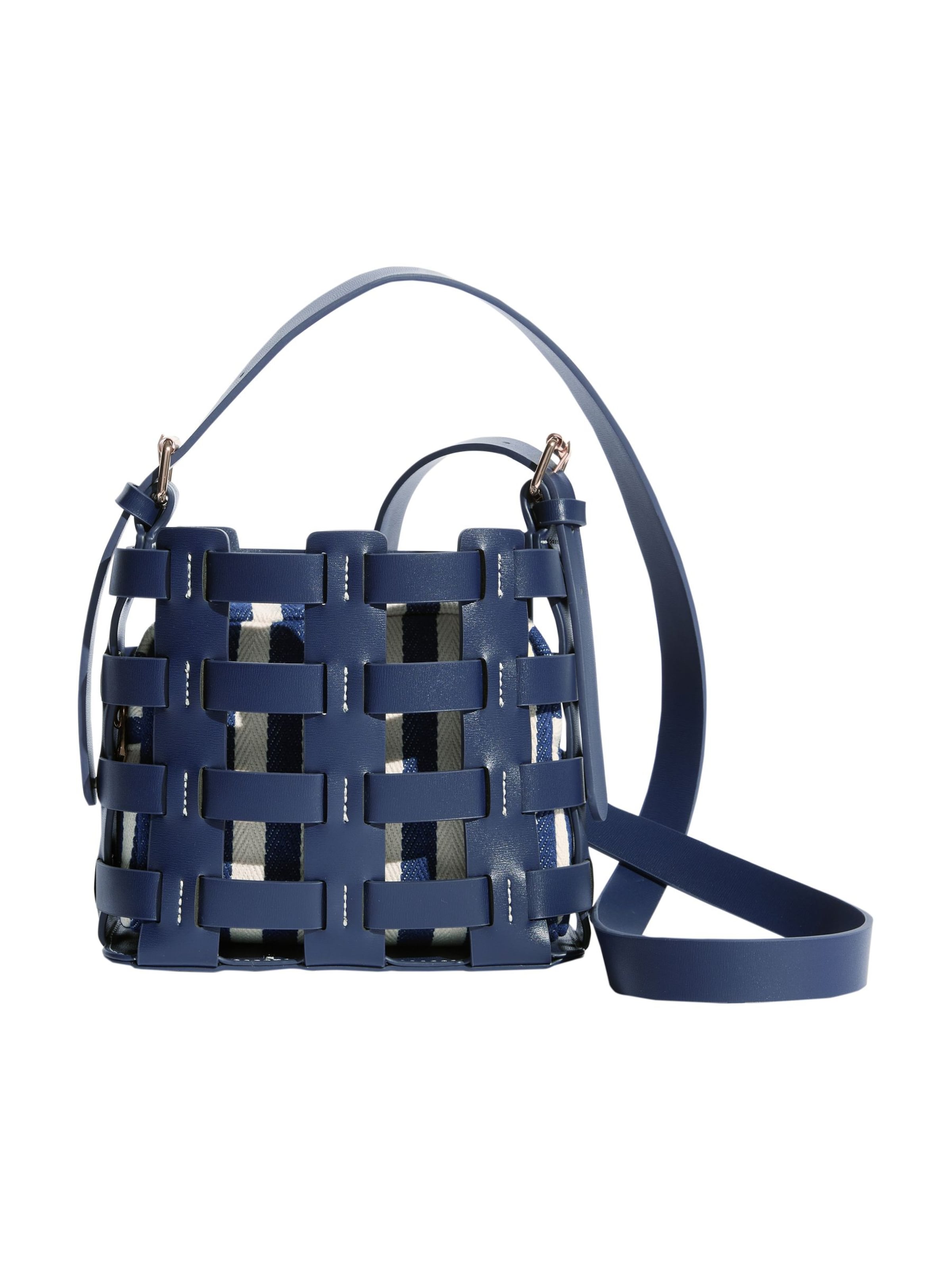 love & roses Crossbody Bag in Blue: front