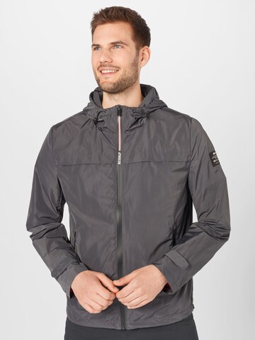 Veste fonctionnelle 'DALVEN' ECOALF en noir : devant